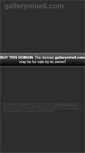 Mobile Screenshot of gallerynine5.com